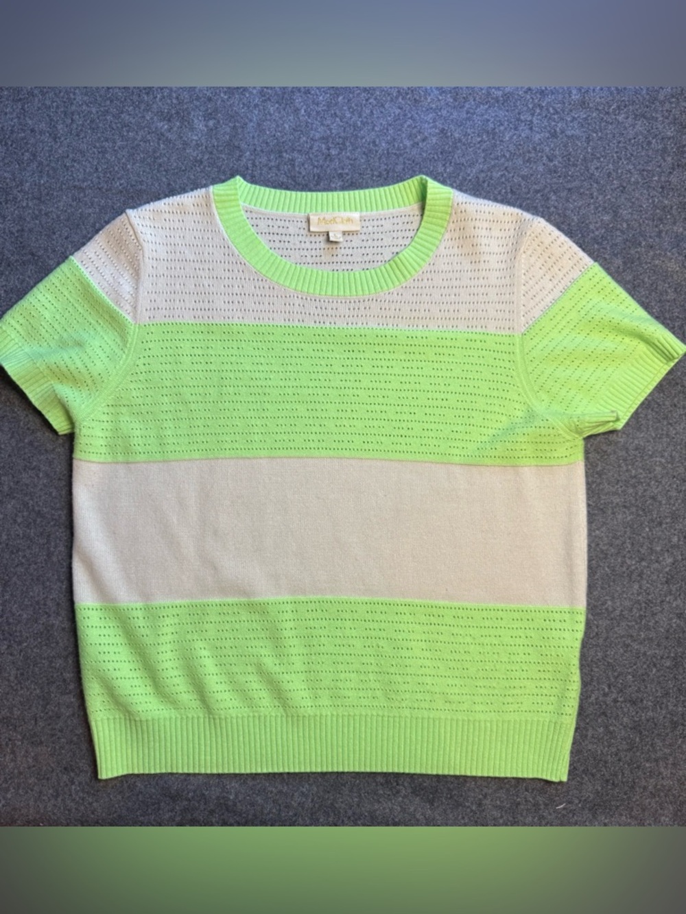 ModCloth Neon Color Blocked Lightweight Sweater